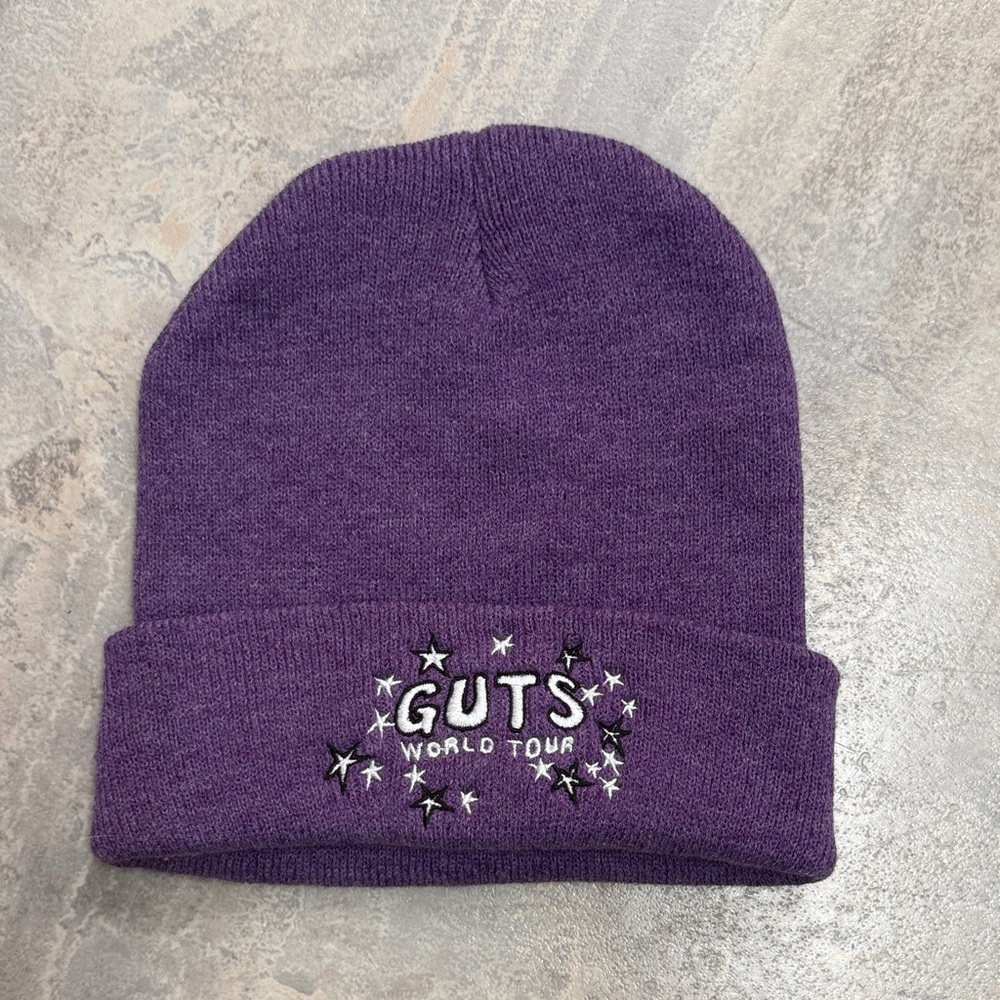 Olivia Rodrigo Official Concert Purple Guts World Tour Beanie